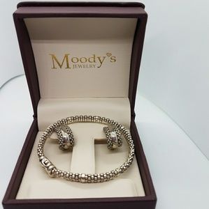 Sterling Silver Earrings and Bracelet Set